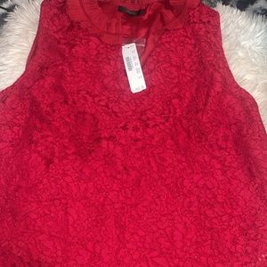 RED STYLISH BLOUSE